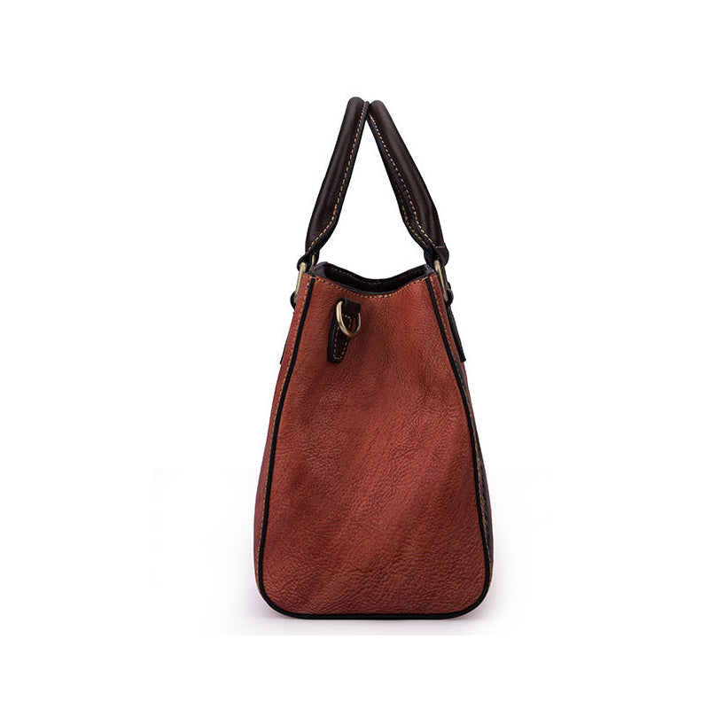 EurAm Vintage Luxe Cowhide Casual Handbag