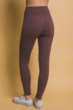 Love Tree High Waist Leggings with Side Pockets - Leggings by Trendsi | Available at Handbags Specialist Headquarter