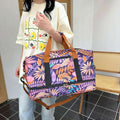 Canvas Printed Travel Bag - Luggage Travel Bags by Trendsi | Available at Handbags Specialist Headquarter