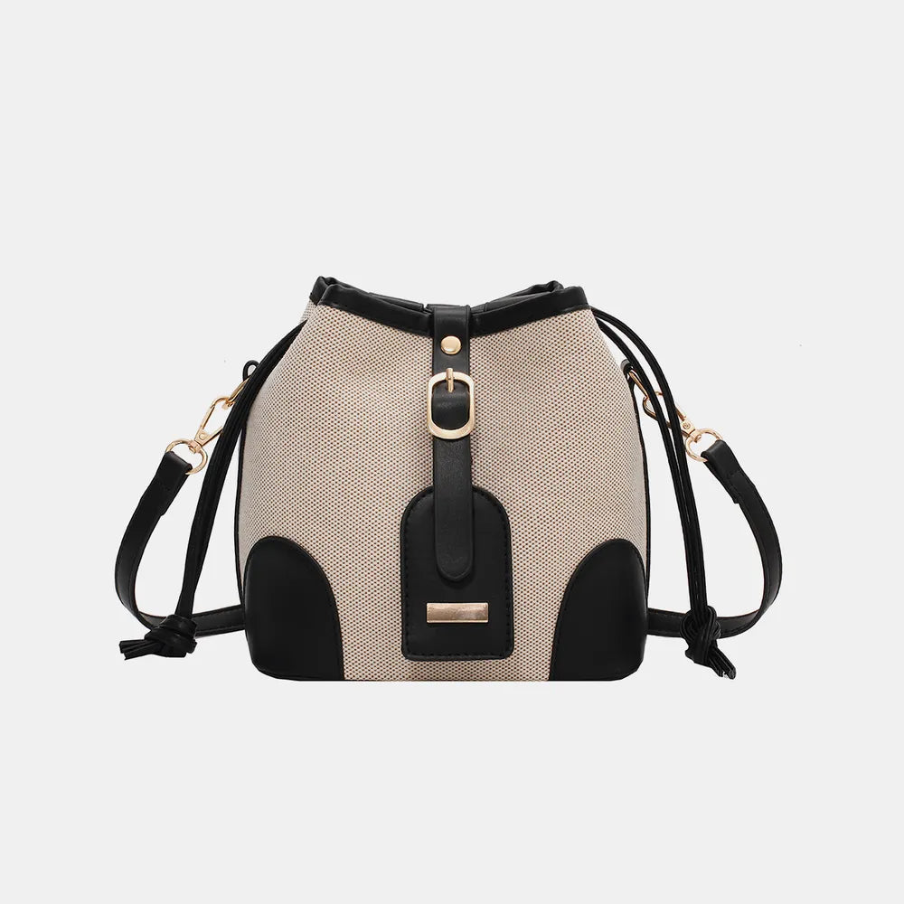 Straw Braided Adjustable Strap Crossbody Bag - Crossbody Bag by Trendsi | Available at Handbags Specialist Headquarter