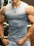 Men's Plus Size Round Neck Tank - Men tank top by Trendsi | Available at Handbags Specialist Headquarter