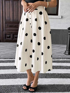 Polka Dot Skirt - Skirts by Trendsi | Available at Handbags Specialist Headquarter