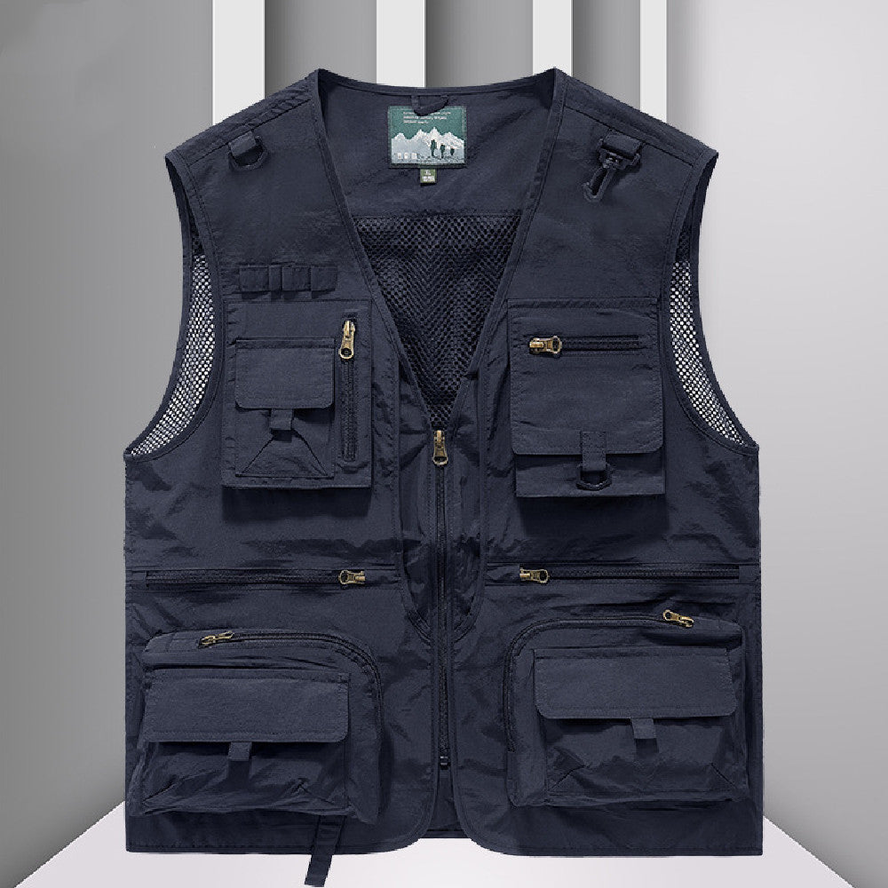 SwiftDry Mesh Vest for Men - Men's Zip Up Vest by Trendsi | Available at Handbags Specialist Headquarter