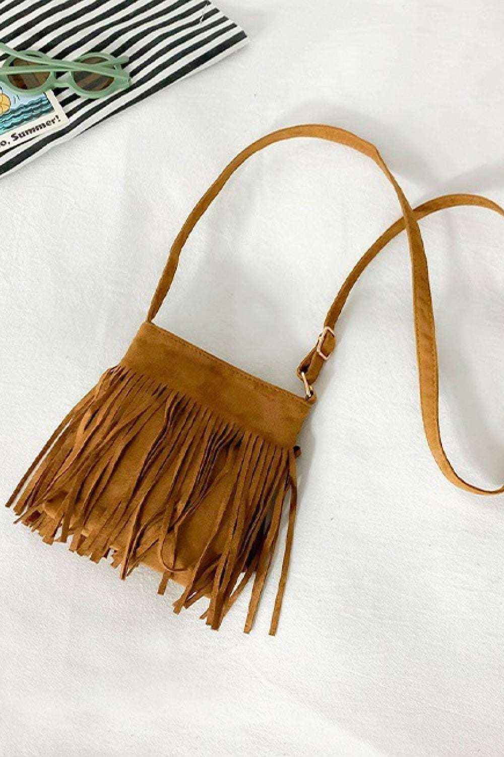 Adored PU Leather Crossbody Bag with Fringe - Crossbody Bag by Trendsi | Available at Handbags Specialist Headquarter