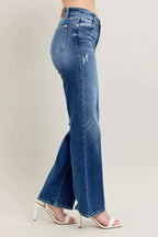 Judy Blue Full Size High Waist 90's Straight Leg Jeans Plus Size - Women / Jeans & Denim by Trendsi | Available at Handbags Specialist Headquarter