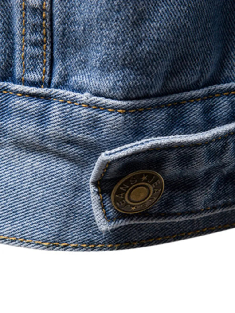 Men's Button Down Long Sleeve Denim Jacket - Men's jackets by Trendsi | Available at Handbags Specialist Headquarter