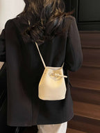 PU leather Bucket Bag - Crossbody Bag by Trendsi | Available at Handbags Specialist Headquarter