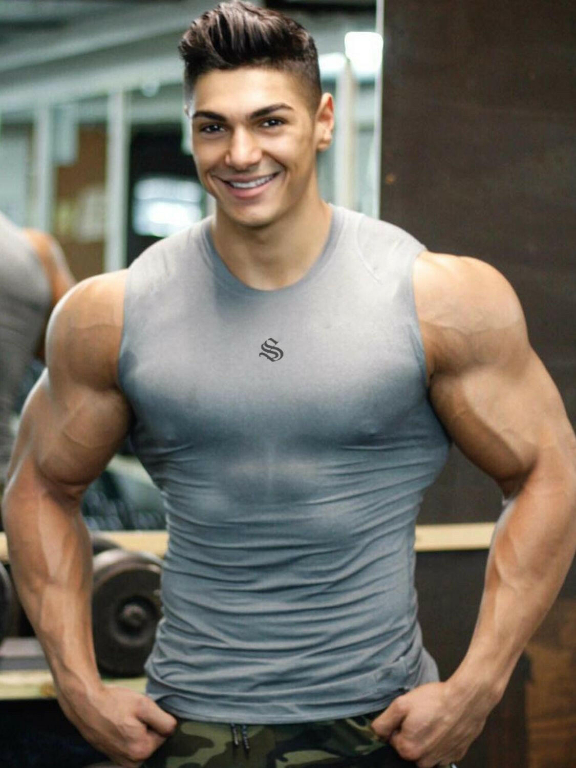 Men's Plus Size Round Neck Tank - Men tank top by Trendsi | Available at Handbags Specialist Headquarter