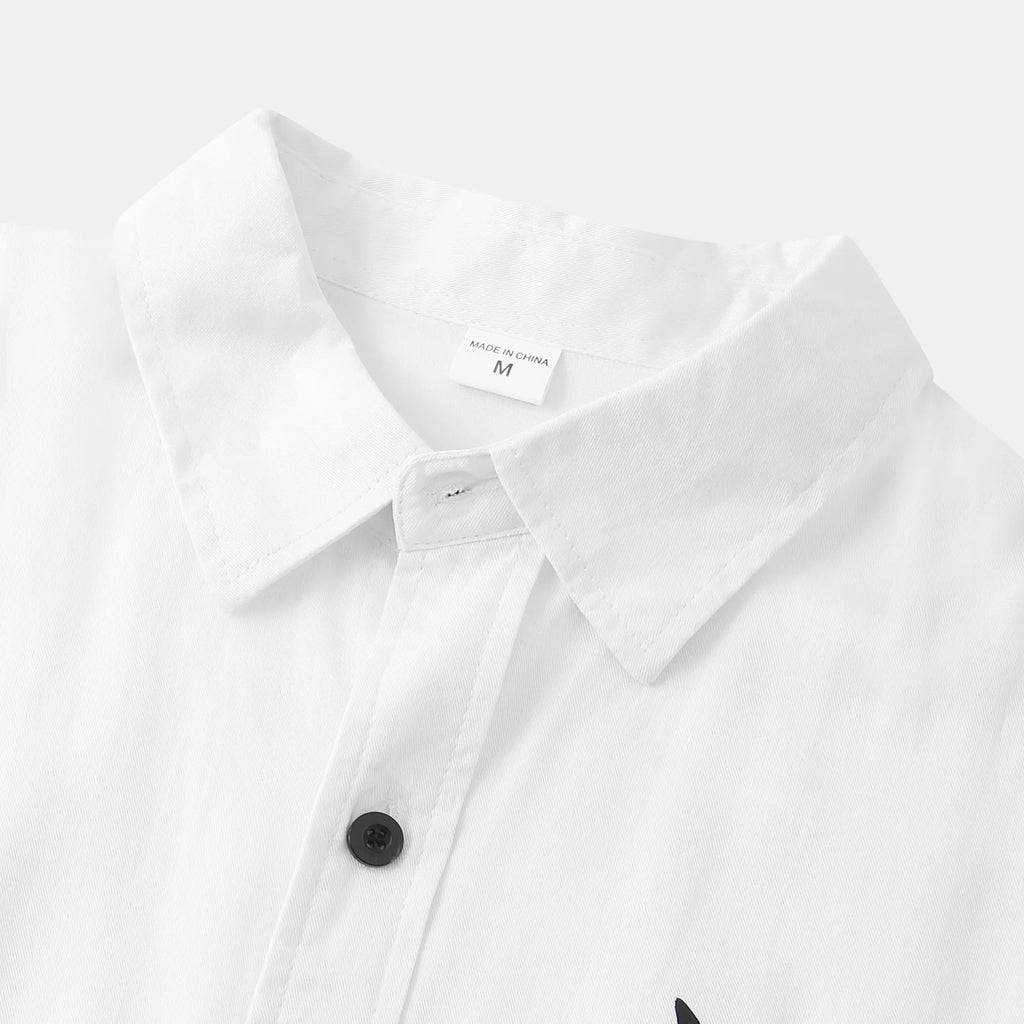 Men's Plus Size Casual Short Sleeve Button Down Shirt - mens-shirts by Trendsi | Available at Handbags Specialist Headquarter