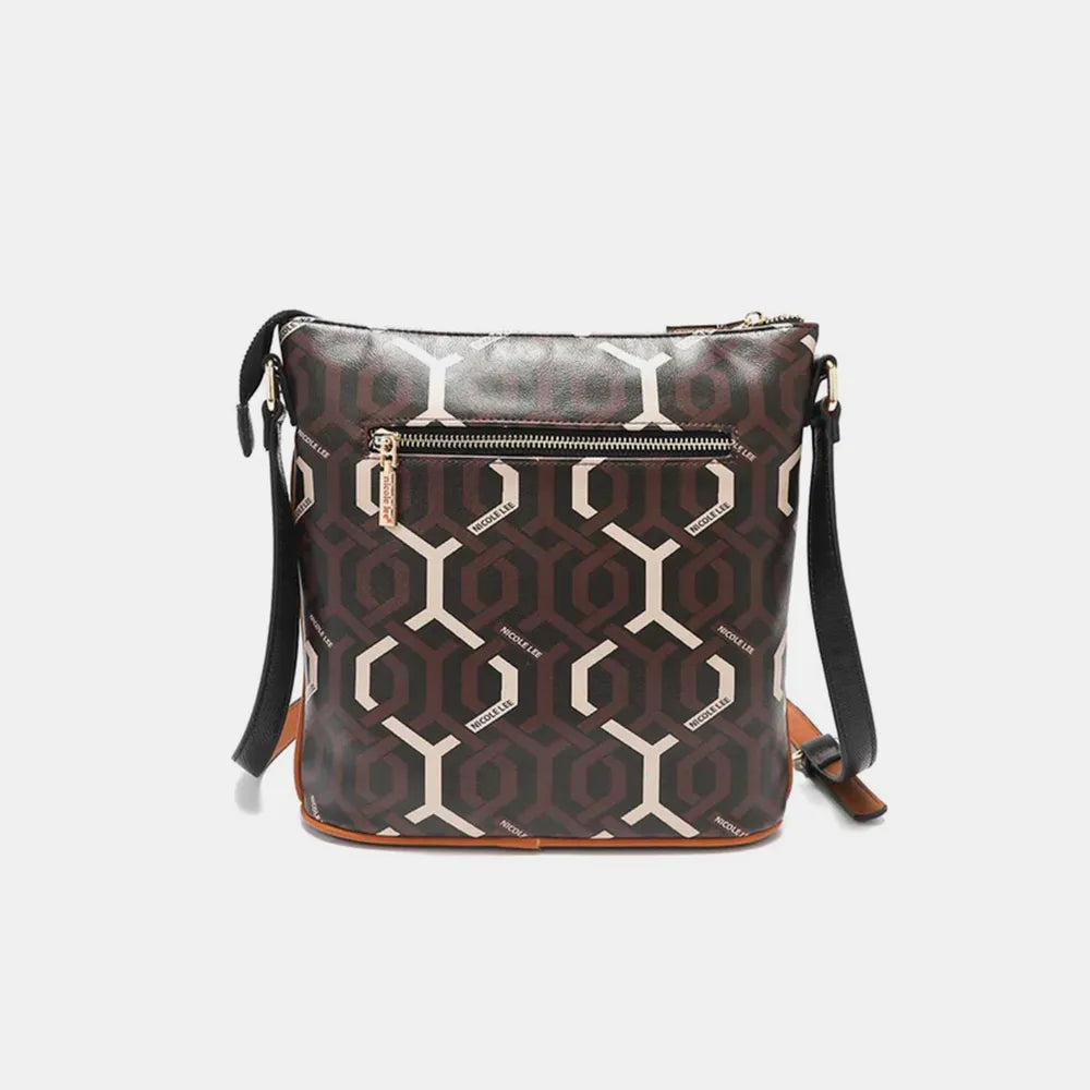 Nicole Lee USA Geometric Pattern Crossbody Bag - Wallet by Trendsi | Available at Handbags Specialist Headquarter