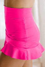 Ruffle Hem Swim Skort - Bottoms by Trendsi | Available at Handbags Specialist Headquarter