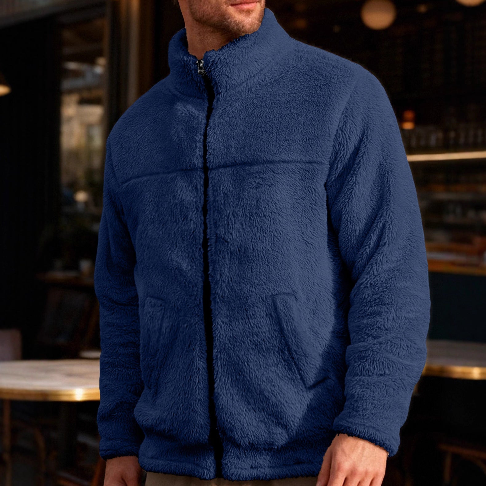 Leisure Sports Loose Zip Bejirog Stand-up Collar Jacket