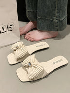 Bow-Knot Flat Sandals - Women Sandals by Trendsi | Available at Handbags Specialist Headquarter