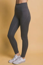 Love Tree High Waist Leggings with Side Pockets - Leggings by Trendsi | Available at Handbags Specialist Headquarter