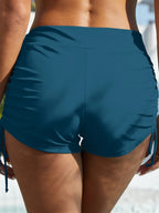 FAM-FAM Drawstring Mid-Rise Waist Swim Shorts -  by Trendsi | Available at Handbags Specialist Headquarter