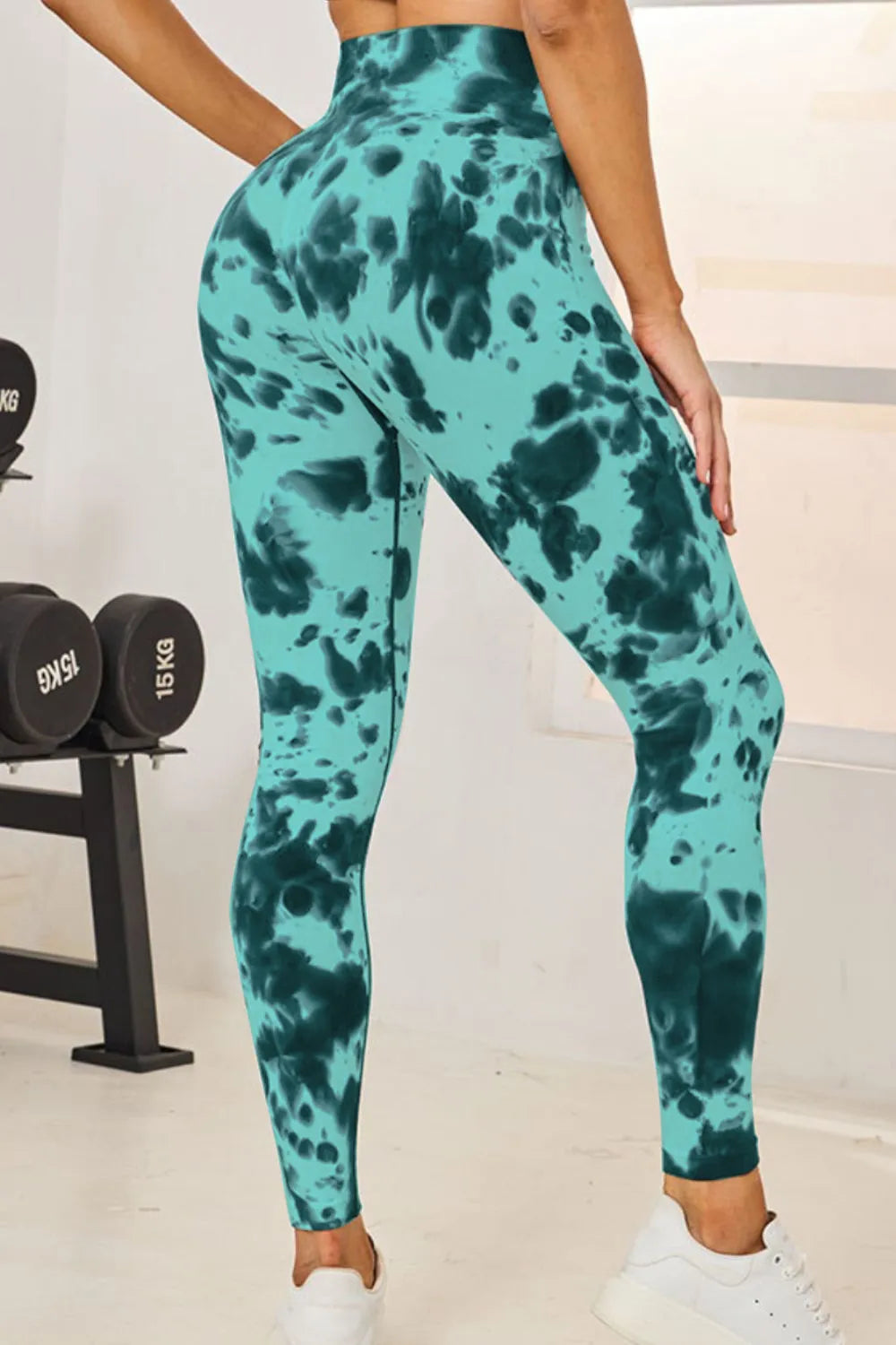 Tie-Dye High Waist Active Leggings - Leggings by Trendsi | Available at Handbags Specialist Headquarter
