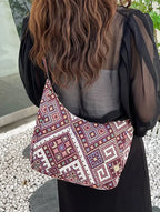 Geometric Adjustable Strap Crossbody Bag - Crossbody Bags by Trendsi | Available at Handbags Specialist Headquarter