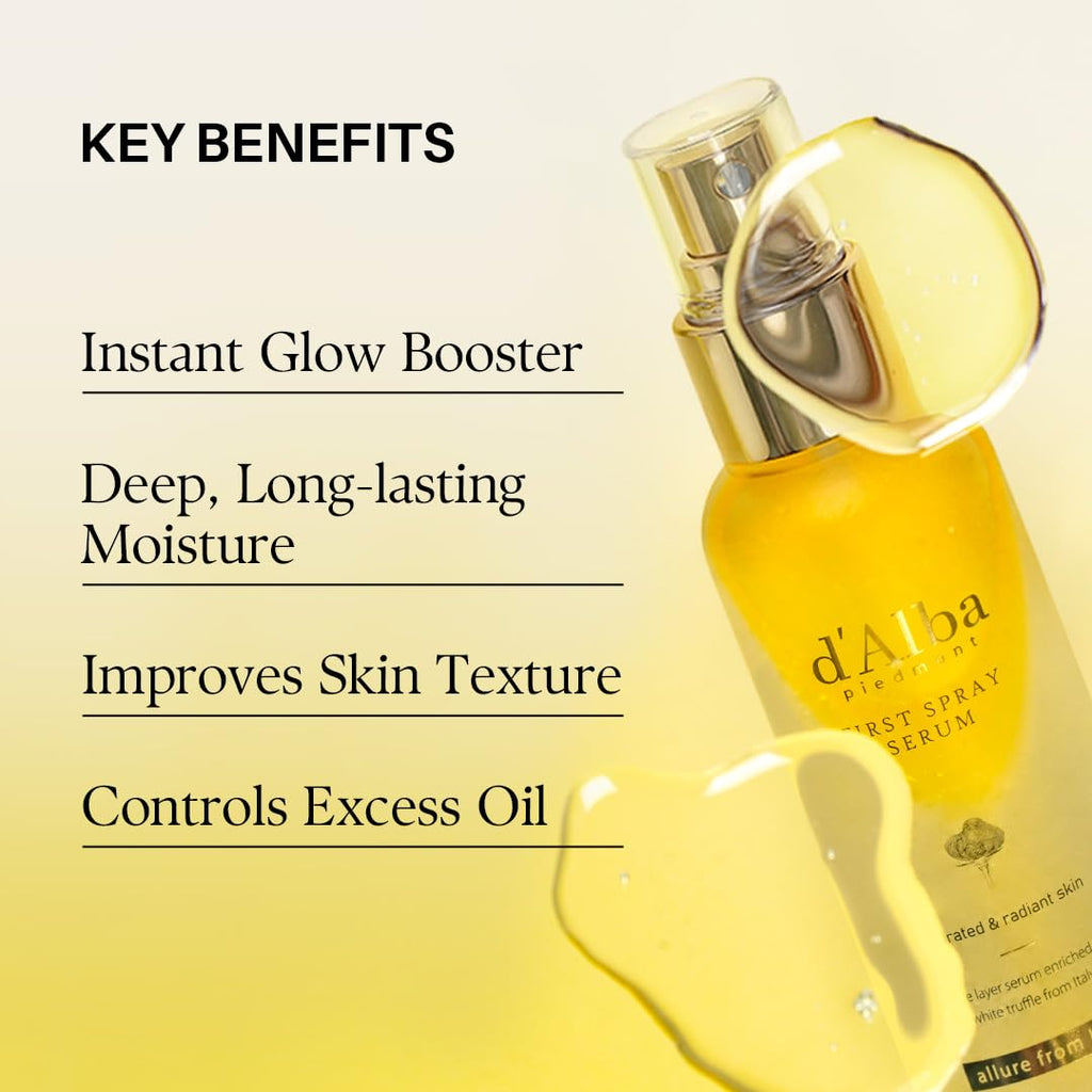 D'alba Truffle Glow Serum Mist - Vegan Radiance Boost - Health & Household by Handbags Specialist Headquarter | Available at Handbags Specialist Headquarter