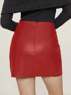 Ruched Mini Skirt with Zipper - Skirts by Trendsi | Available at Handbags Specialist Headquarter