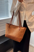 PU Leather Straps Large Tote Bag - Tote Bag by Trendsi | Available at Handbags Specialist Headquarter