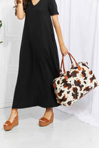 Animal Print Plush Weekender Bag - Weekender Bag by Trendsi | Available at Handbags Specialist Headquarter