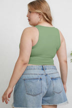 Basic Bae Full Size Round Neck Slim Tank - Tops by Trendsi | Available at Handbags Specialist Headquarter