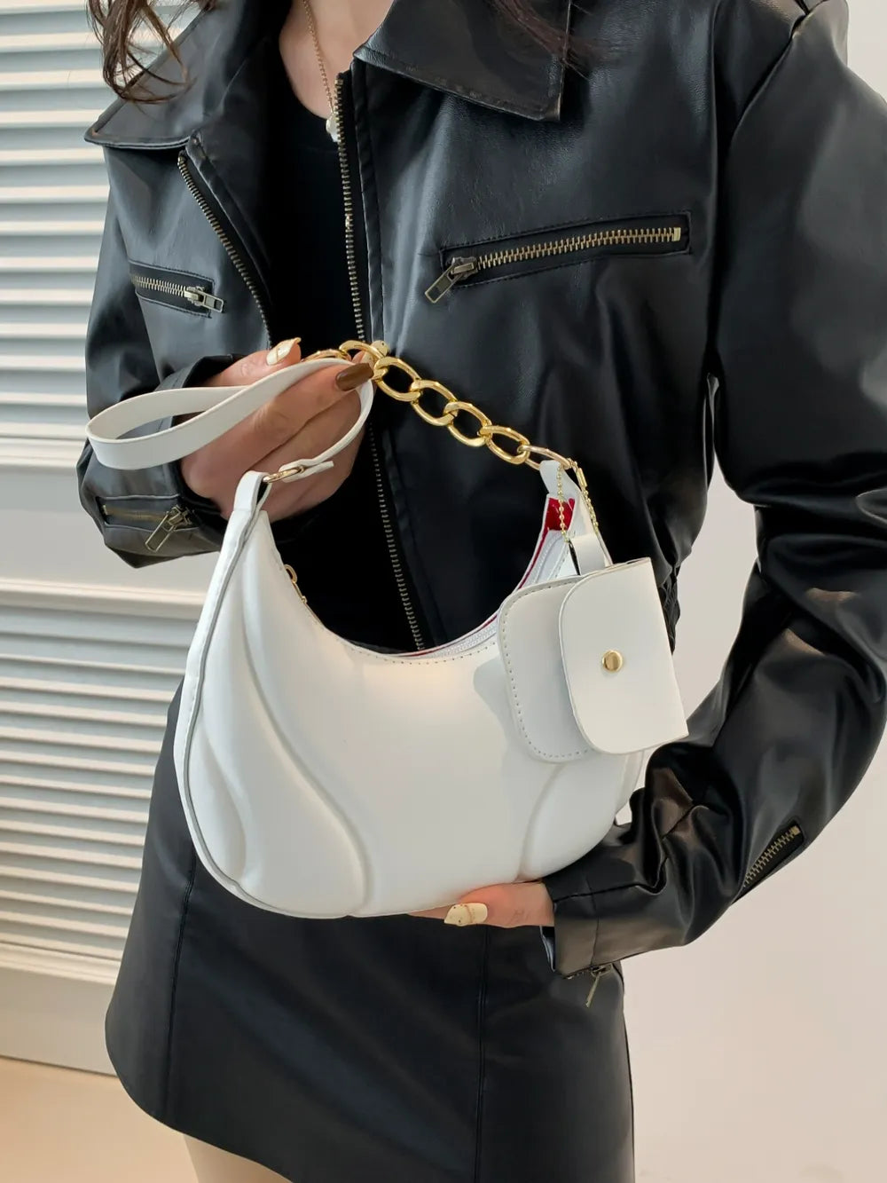 PU Leather Shoulder Bag with EarPods Bag - Crossbody Bag by Trendsi | Available at Handbags Specialist Headquarter