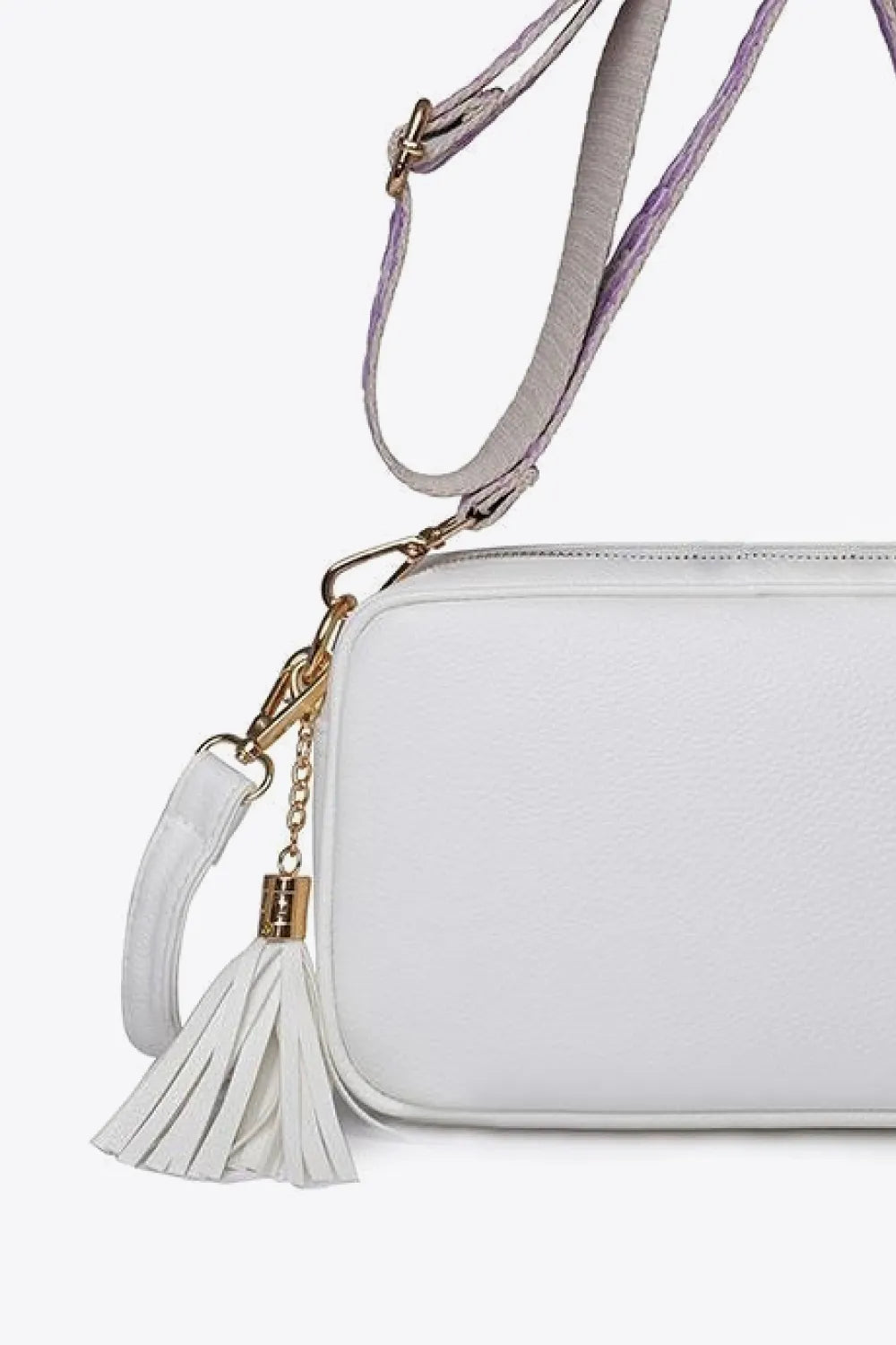 PU Leather Tassel Crossbody Bag - handbags by Trendsi | Available at Handbags Specialist Headquarter
