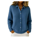 LuxeKnits: Women's Cozy Lapel Sweater