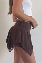 Lace Mini Skirt - Skirts by Trendsi | Available at Handbags Specialist Headquarter