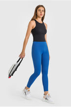 Millennia High Waist Ankle-Length Yoga Leggings - Leggings by Trendsi | Available at Handbags Specialist Headquarter