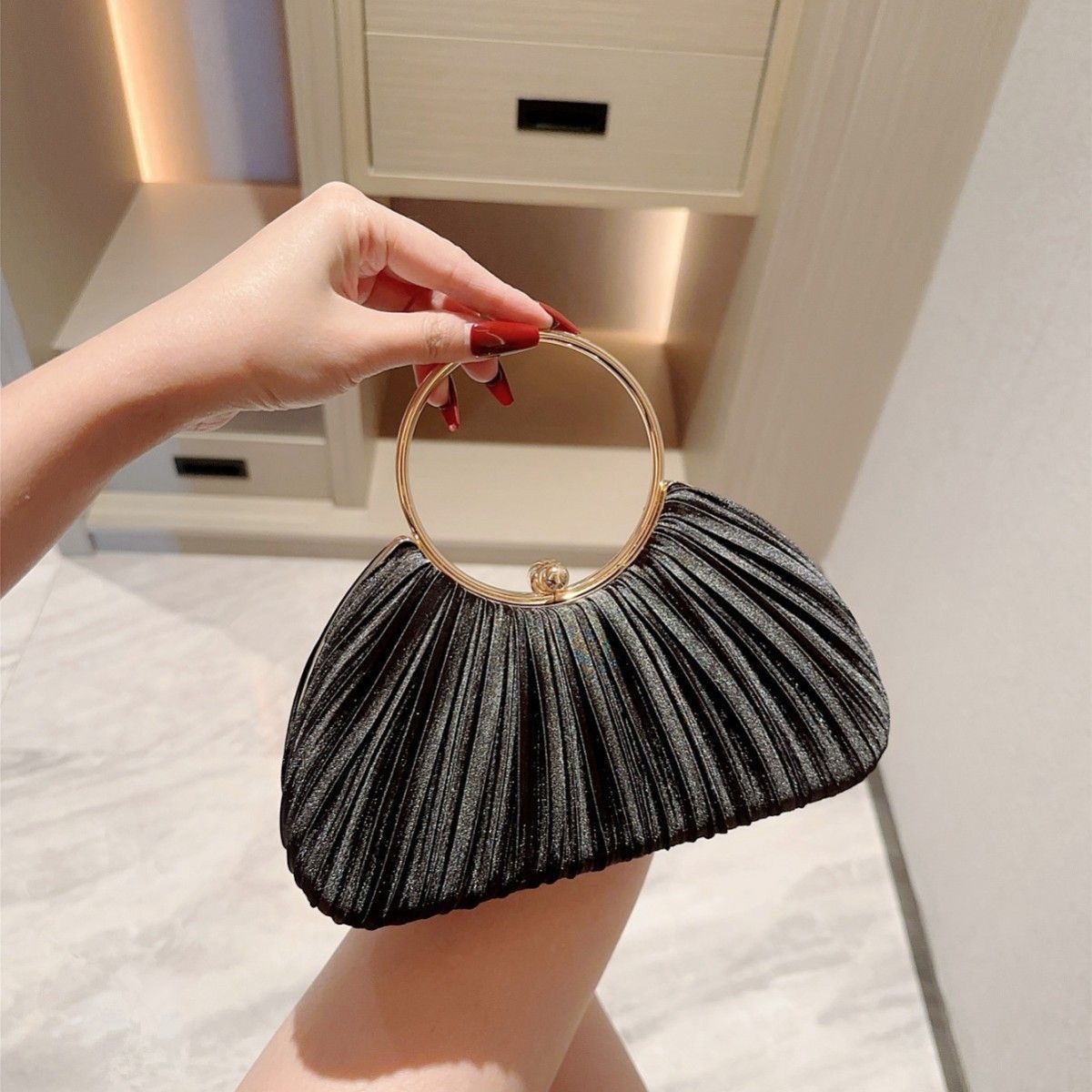 Satin Cheongsam Evening Clutch
