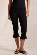 Side Slit Capris Leggings - Leggings by Trendsi | Available at Handbags Specialist Headquarter