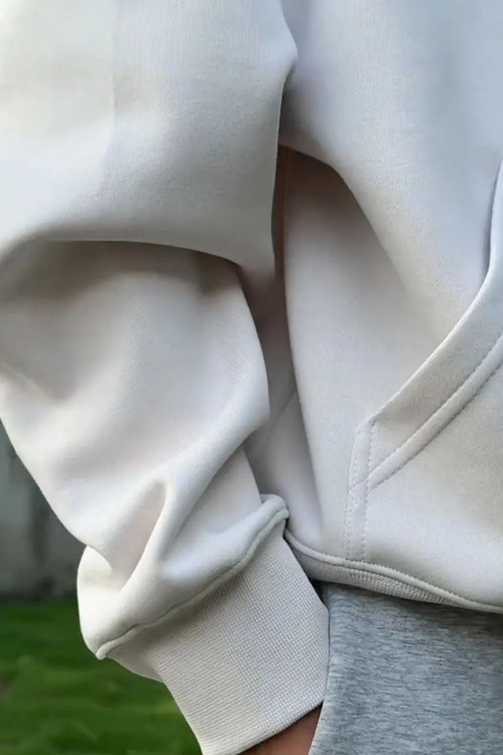 Men's Drop Shoulder Long Sleeve Hoodie with Pocket - Men's Sweatshirts by Trendsi | Available at Handbags Specialist Headquarter