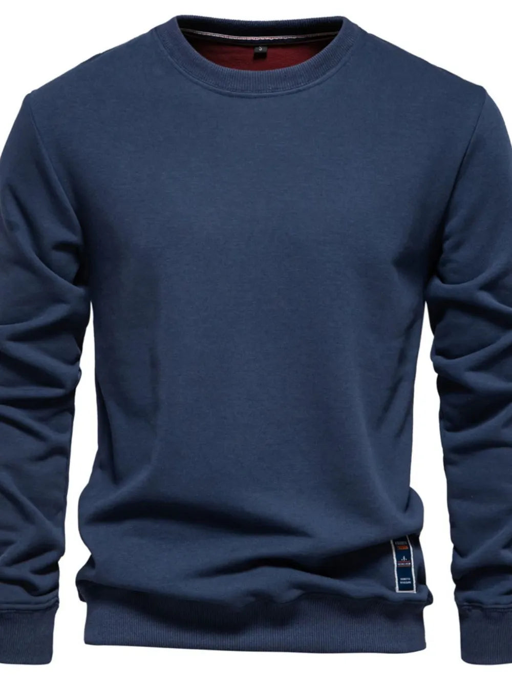 Men's Round Neck Long Sleeve Sweatshirt - Men's Sweatshirts by Trendsi | Available at Handbags Specialist Headquarter