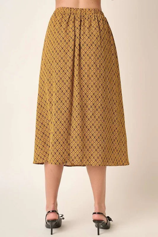 Mittoshop Printed Midi Skirt - Skirts by Trendsi | Available at Handbags Specialist Headquarter