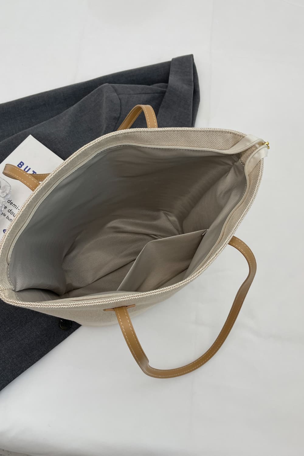Canvas Tote Bag - Tote Bag by Trendsi | Available at Handbags Specialist Headquarter