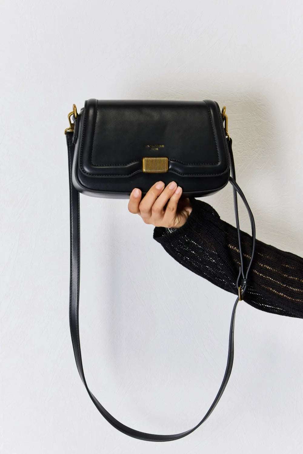 David Jones PU Leather Crossbody Bag - Crossbody Bag by Trendsi | Available at Handbags Specialist Headquarter
