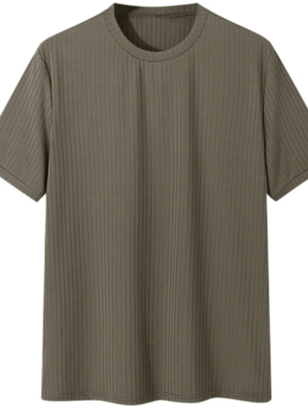 Men's Full Size Round Neck Short Sleeve T-Shirt Plus Size - Men's Shirts by Trendsi | Available at Handbags Specialist Headquarter