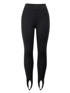 Ribbed Mid Waist Leggings - Leggings by Trendsi | Available at Handbags Specialist Headquarter
