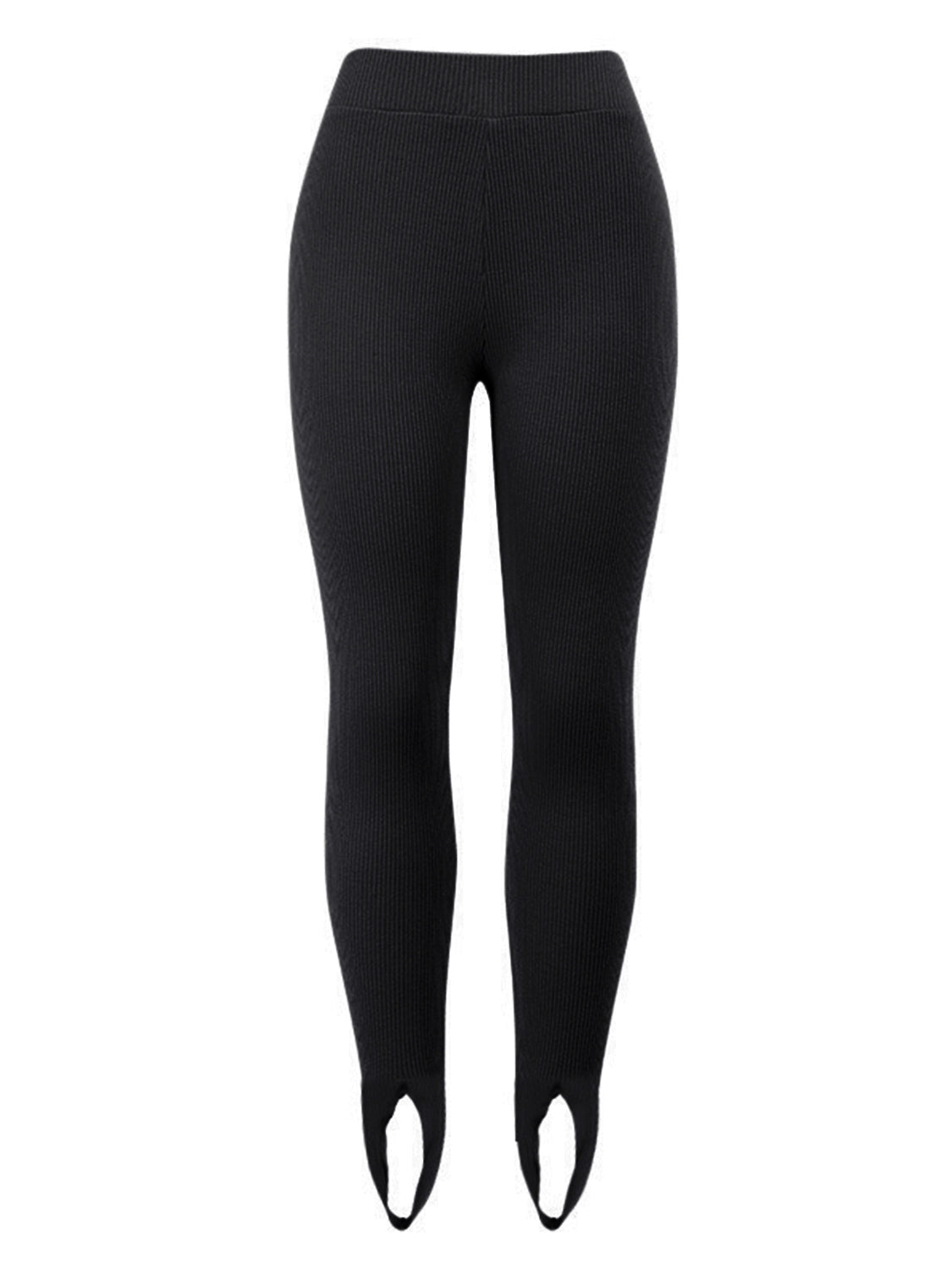 Ribbed Mid Waist Leggings - Leggings by Trendsi | Available at Handbags Specialist Headquarter