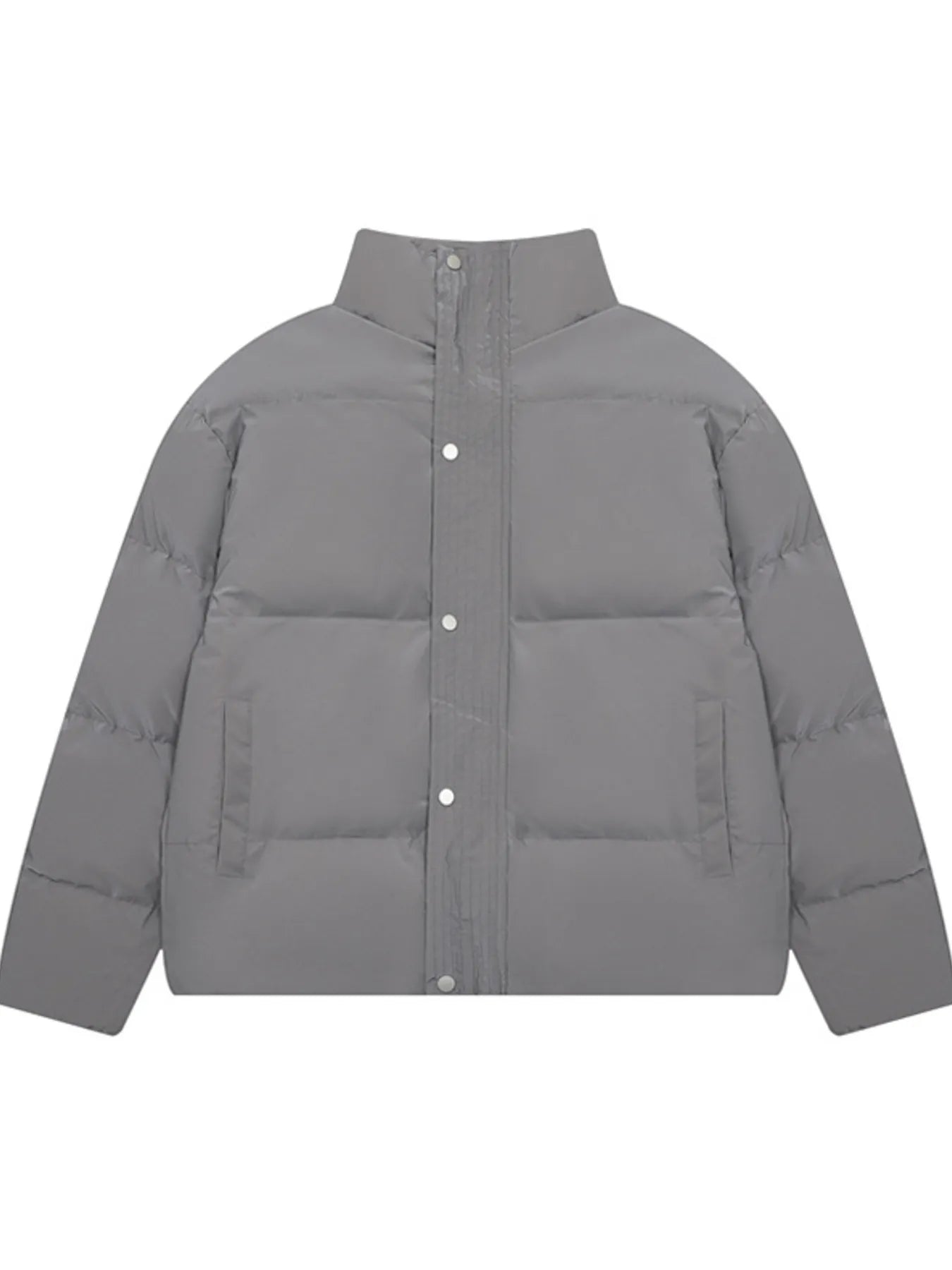 Men's Full Size Quilted Long Sleeve Puffer Jacket Plus Size - Men's jackets by Trendsi | Available at Handbags Specialist Headquarter