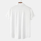 Men's Plus Size Casual Short Sleeve Button Down Shirt - mens-shirts by Trendsi | Available at Handbags Specialist Headquarter