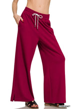 Zenana Scuba Drawstring Pants - Women Pants by Trendsi | Available at Handbags Specialist Headquarter
