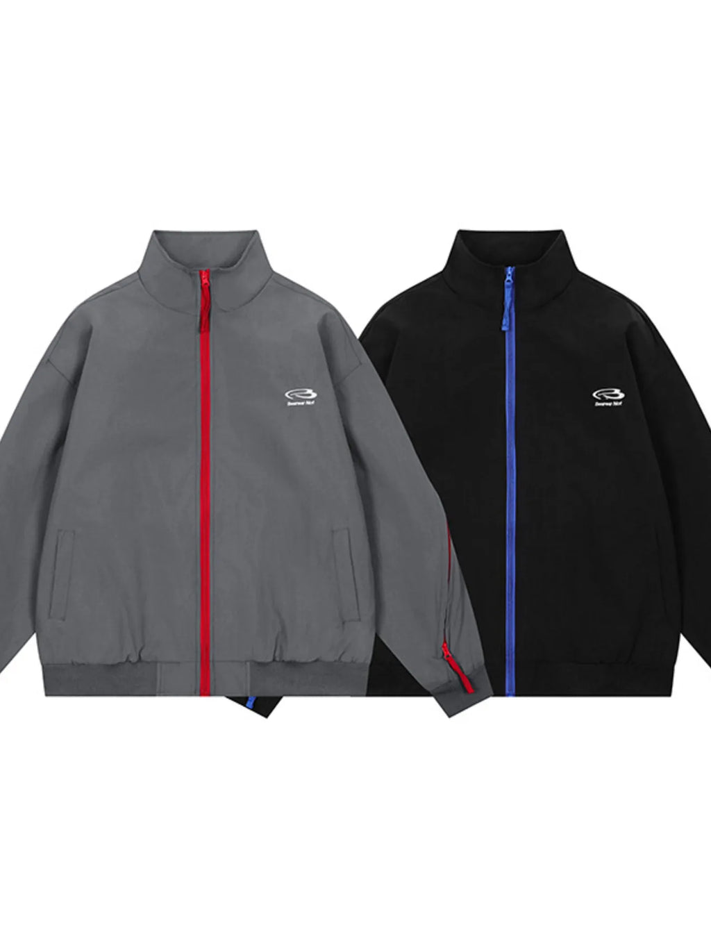 Men's Striped Zip Up Long Sleeve Jacket - Men's jackets by Trendsi | Available at Handbags Specialist Headquarter