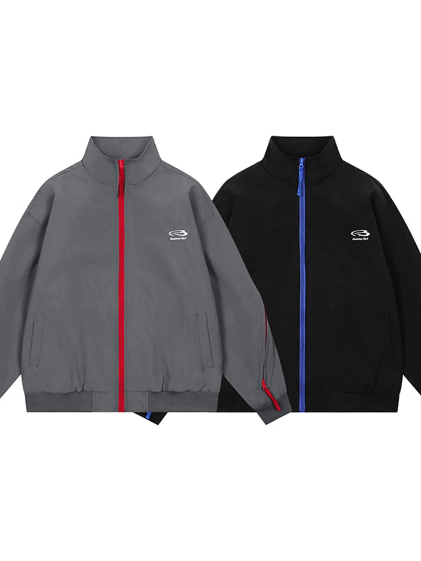 Men's Striped Zip Up Long Sleeve Jacket - Men's jackets by Trendsi | Available at Handbags Specialist Headquarter