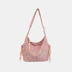 Contrast Texture Shoulder Bag - Handbags by Trendsi | Available at Handbags Specialist Headquarter