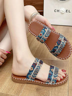 Double Strap Open Toe Sandals - Women Sandals by Trendsi | Available at Handbags Specialist Headquarter