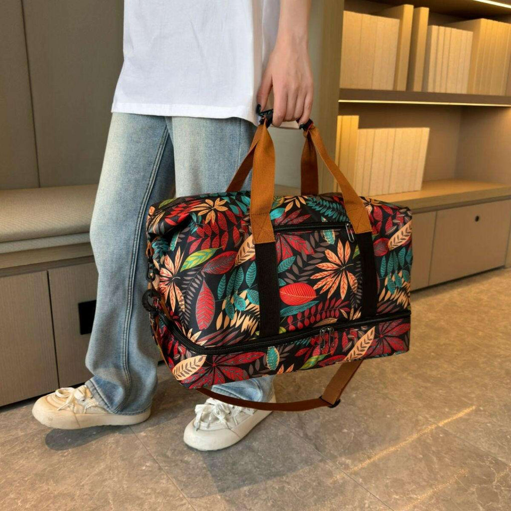 Canvas Printed Travel Bag - Luggage Travel Bags by Trendsi | Available at Handbags Specialist Headquarter