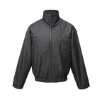 Men's Washed Zip Up Denim Jacket - Men's jackets by Trendsi | Available at Handbags Specialist Headquarter